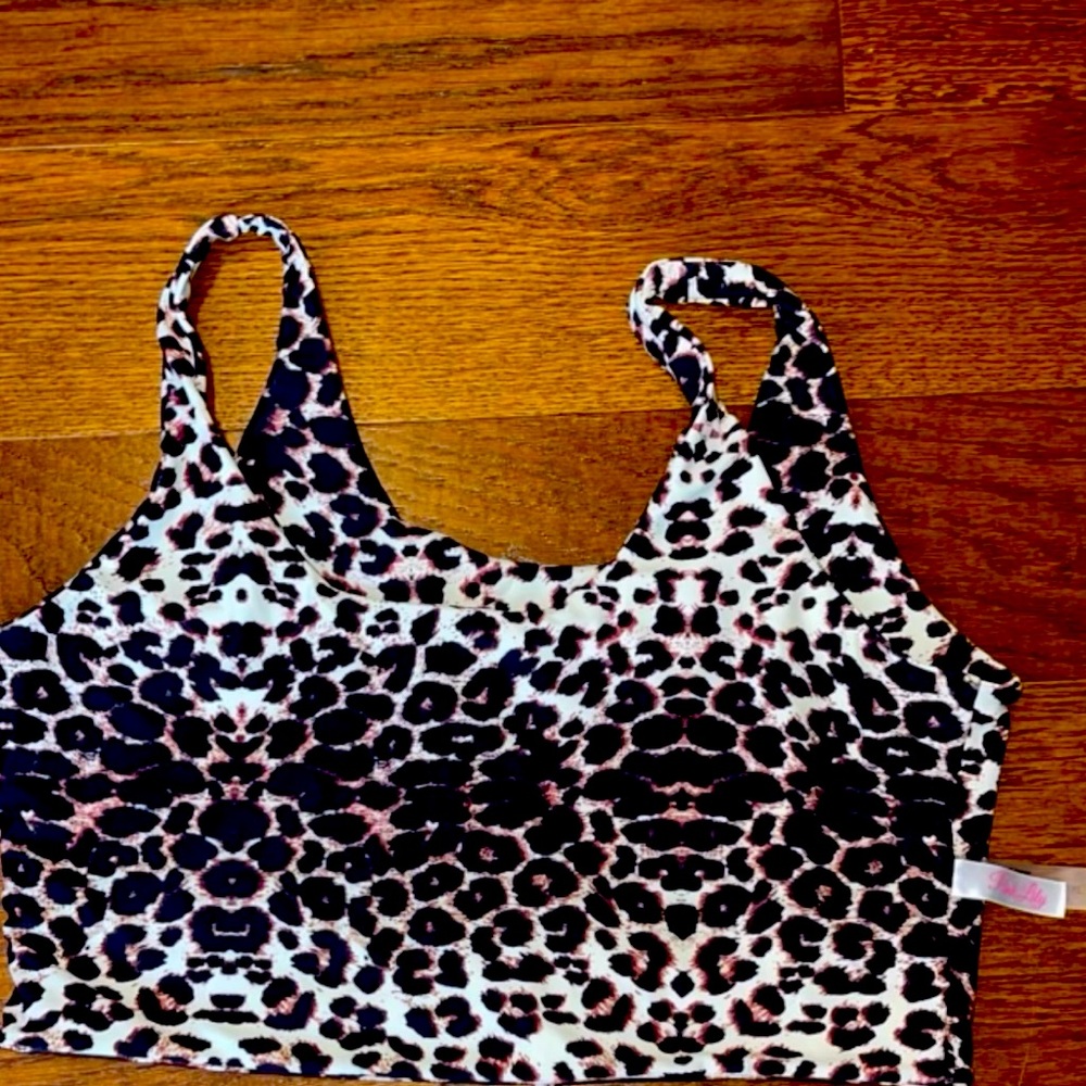cheetah bathing suit top